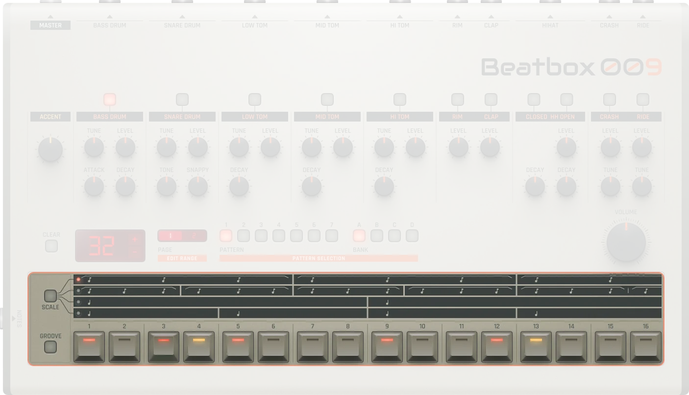 Beatbox9 Pattern Editor