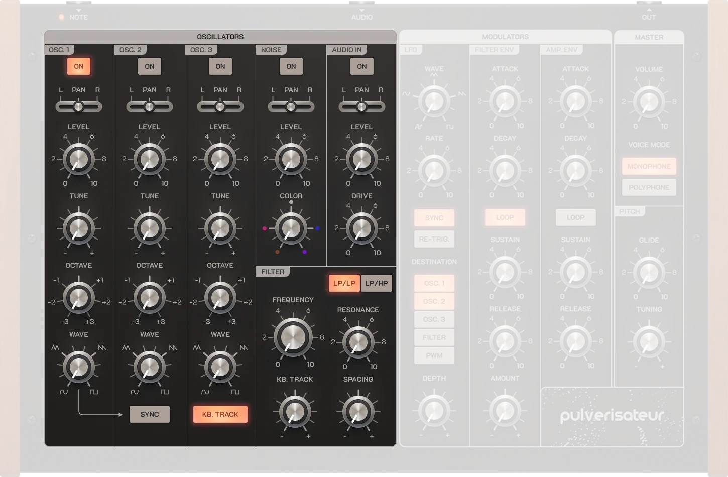 Pulverisateur Oscillators