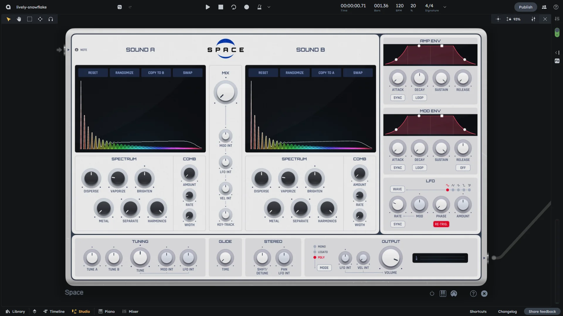 Space Synthesizer Device