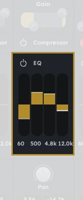 Mixer Channels Equalizer