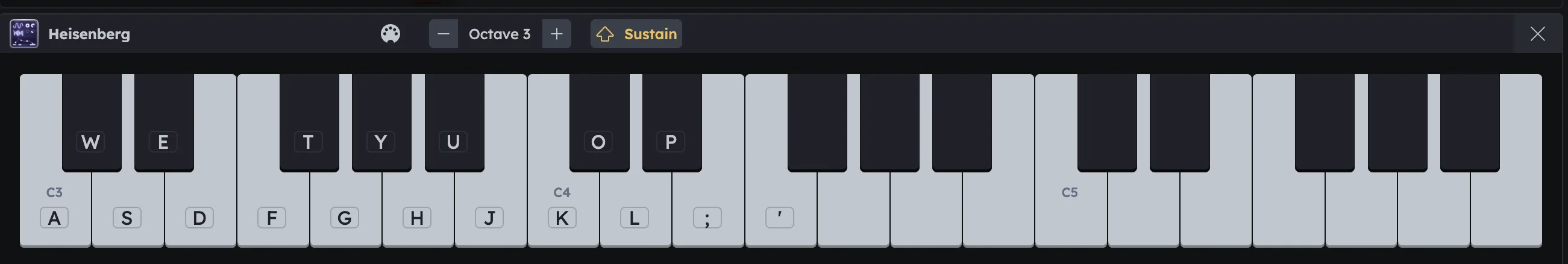 On-Screen Piano