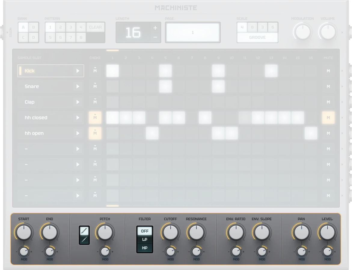 Machiniste Slot Controls